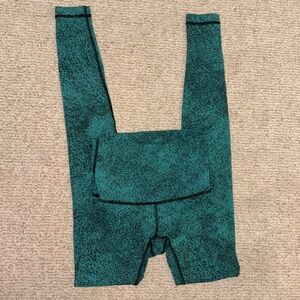 Lululemon grey space dye tights align yoga pants leggings 4 28in high rise